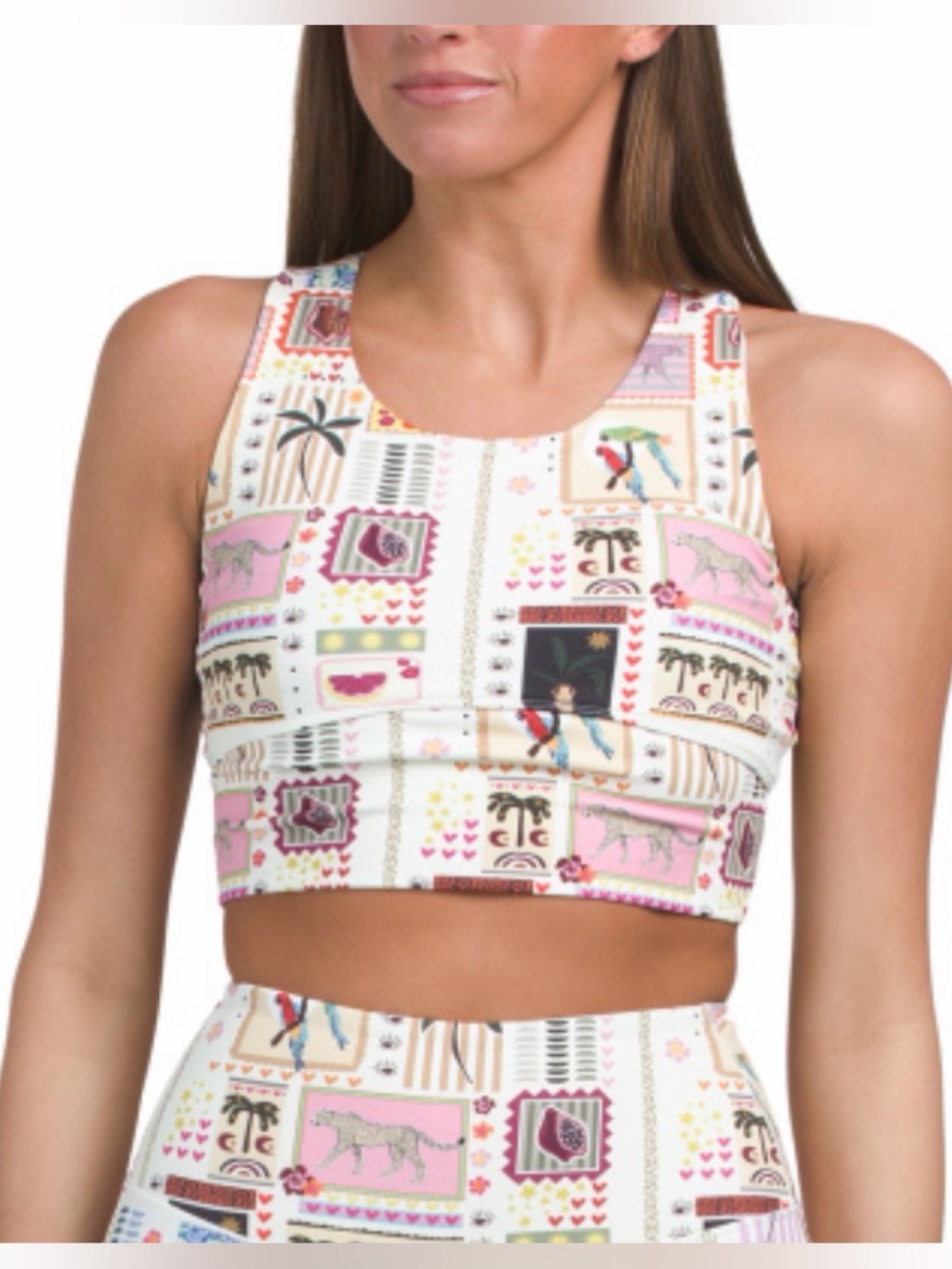 NEW! Move Theology Patterned Sports Bra Size S